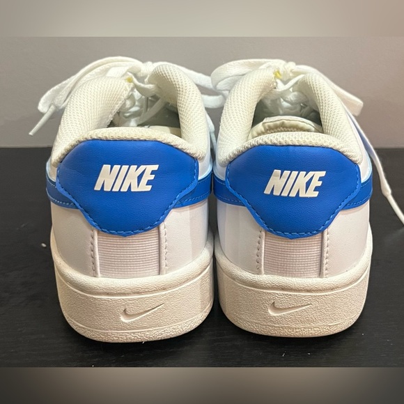 Women’s Nike Blazer Low Leather White Blue Sneakers - Picture 5 of 7